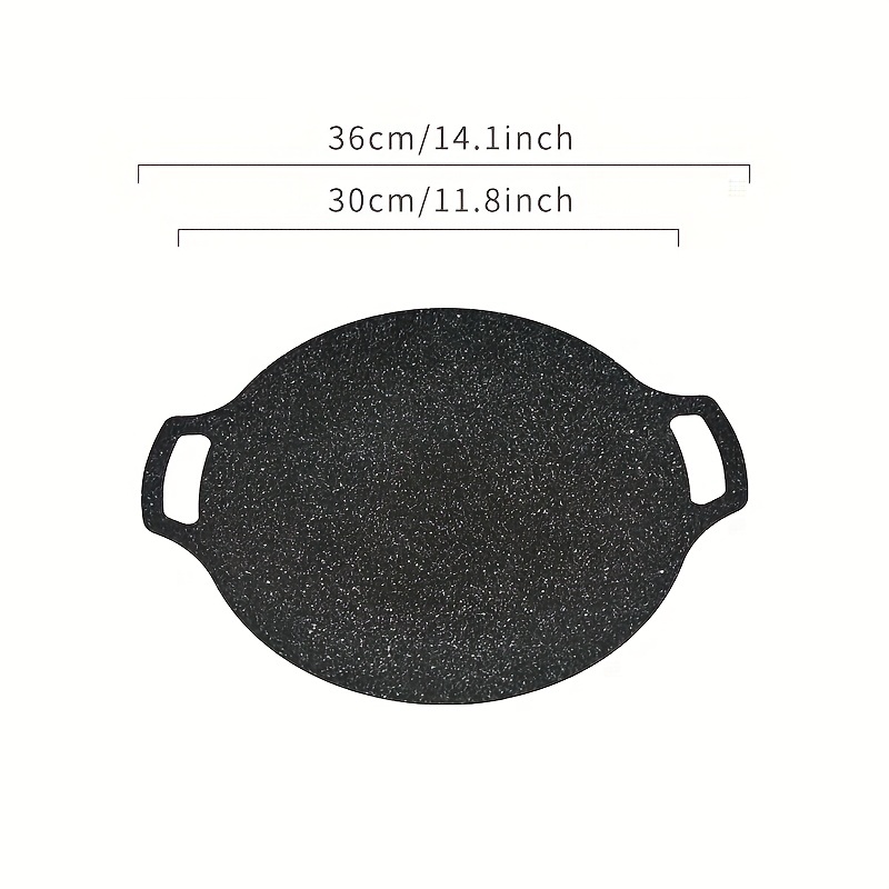 1pc Bbq Grill Plate 11 81 Inch Korean Style Cast Iron Grill Pan Non Stick  Round Stovetop Grill Pan Kitchen Gadgets Kitchen Accessories, Check Out  Today's Deals Now