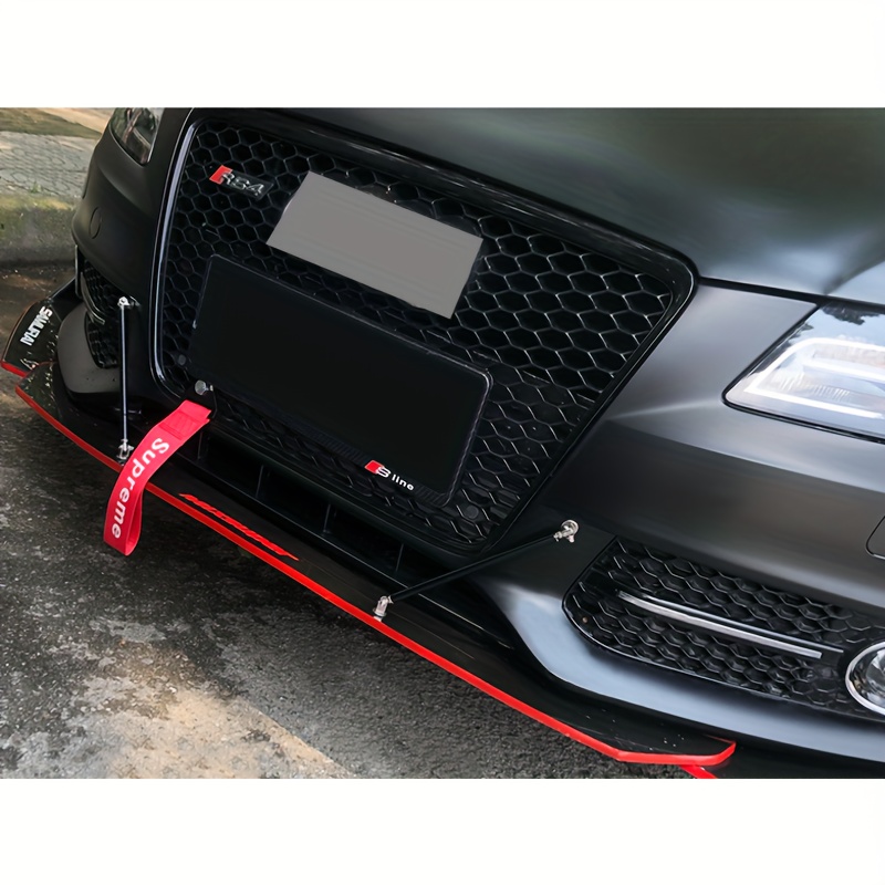 Universal Brilliant Red Fiber Trunk Spoiler Lip Kit Car Rear - Temu