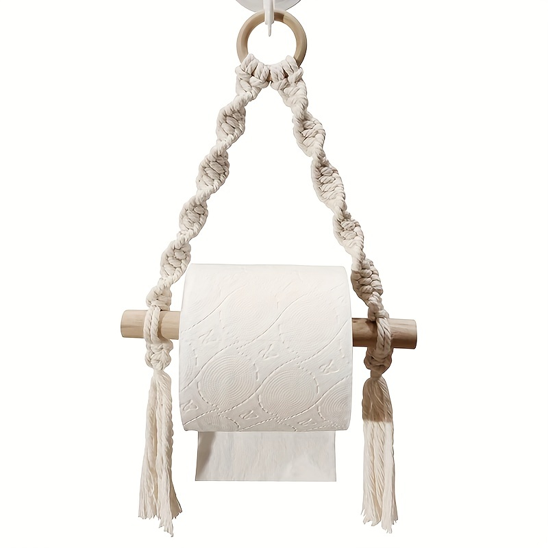 Macrame Paper Towel Hanger