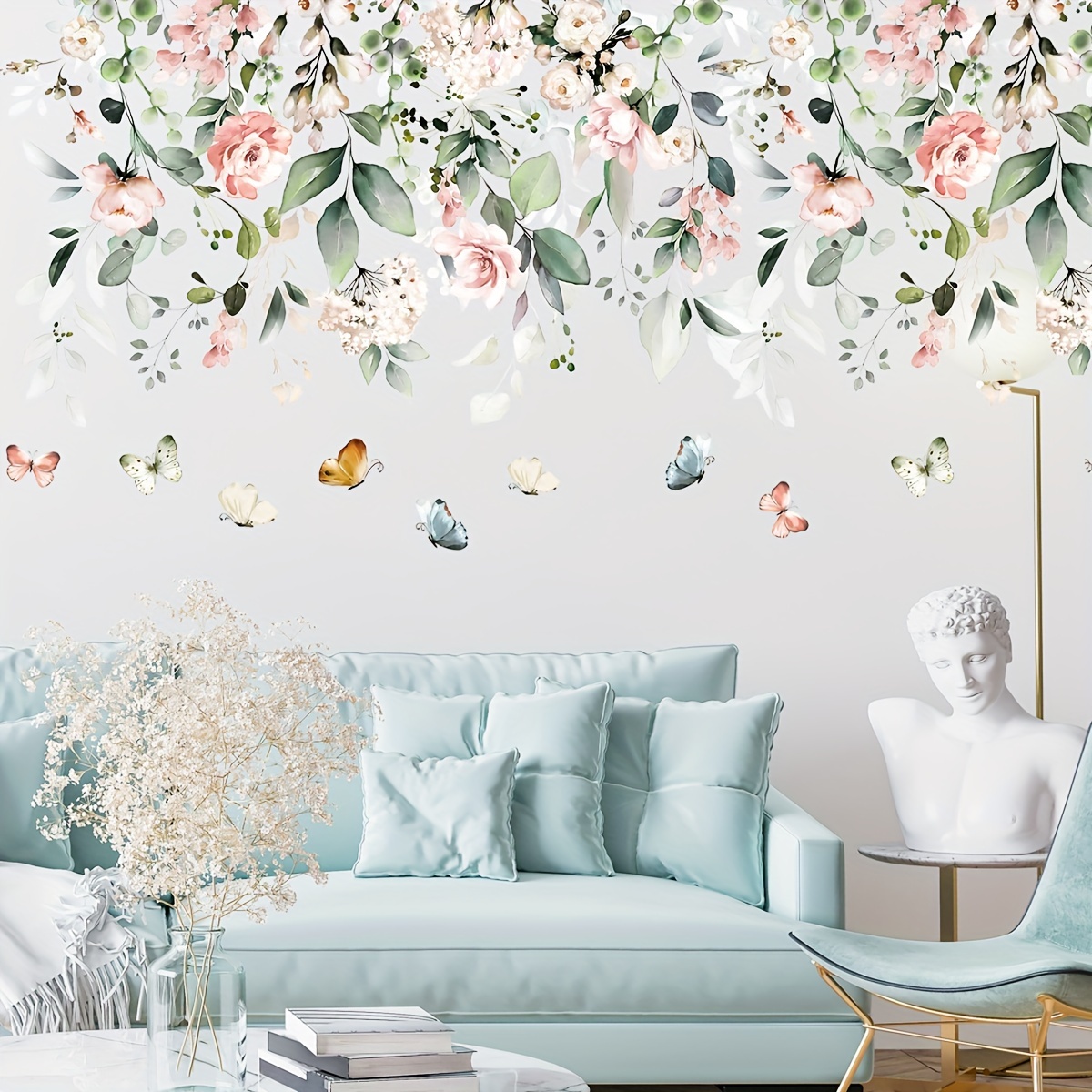 Floral deals wall stickers