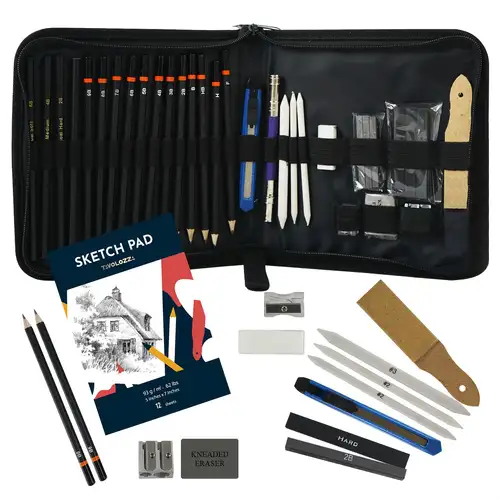 Sketching Pencil Kit Beginners Sketching Brush Sketching Set - Temu