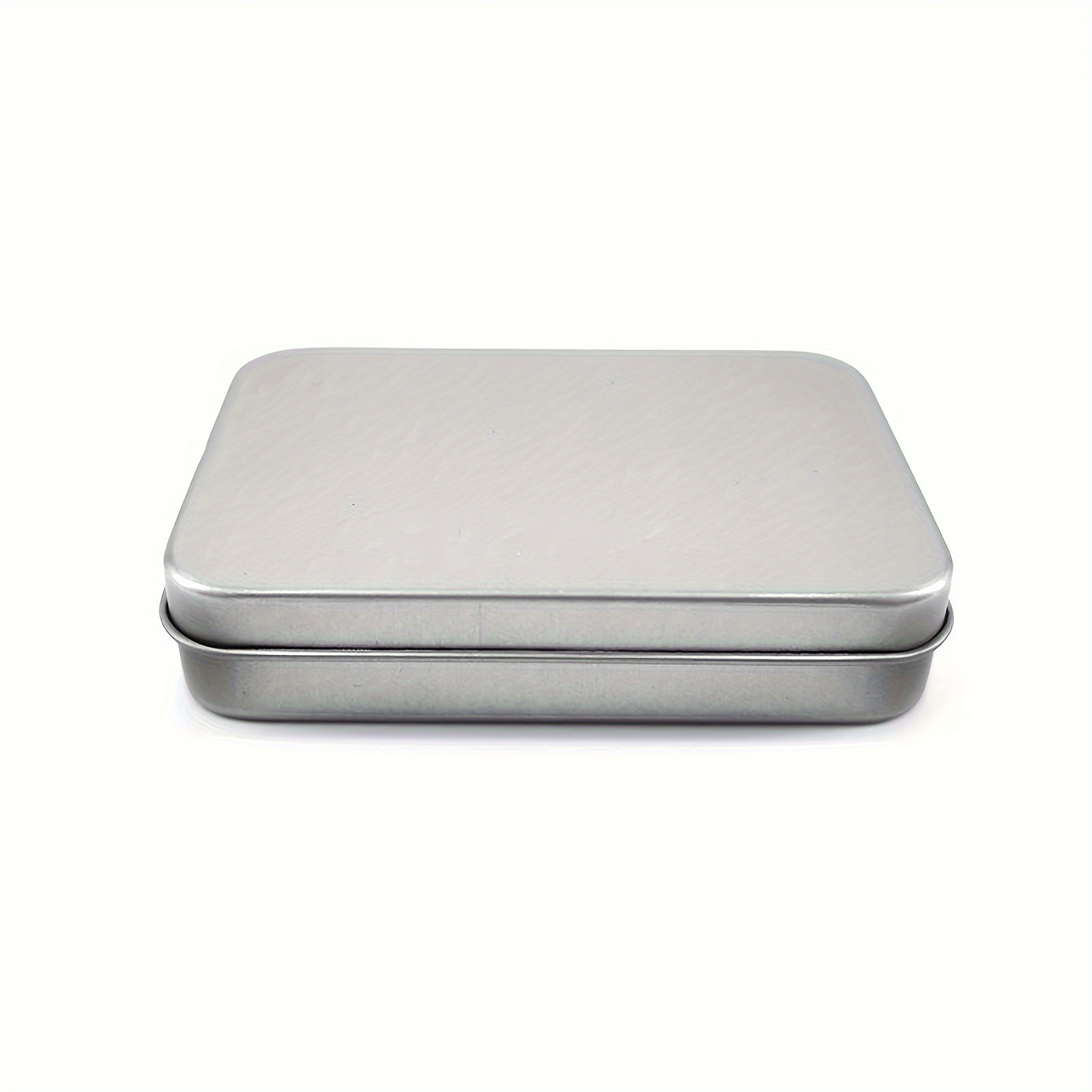 Mini Square Small Tin Box Metal Hinged Flip Storage Tin Box Small Kit Case  Jewelry Coin Candy Condom Organizer Portable