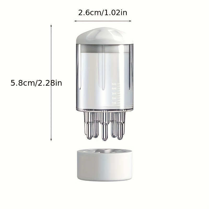 Scalp Massager Comb with Applicator Bottle