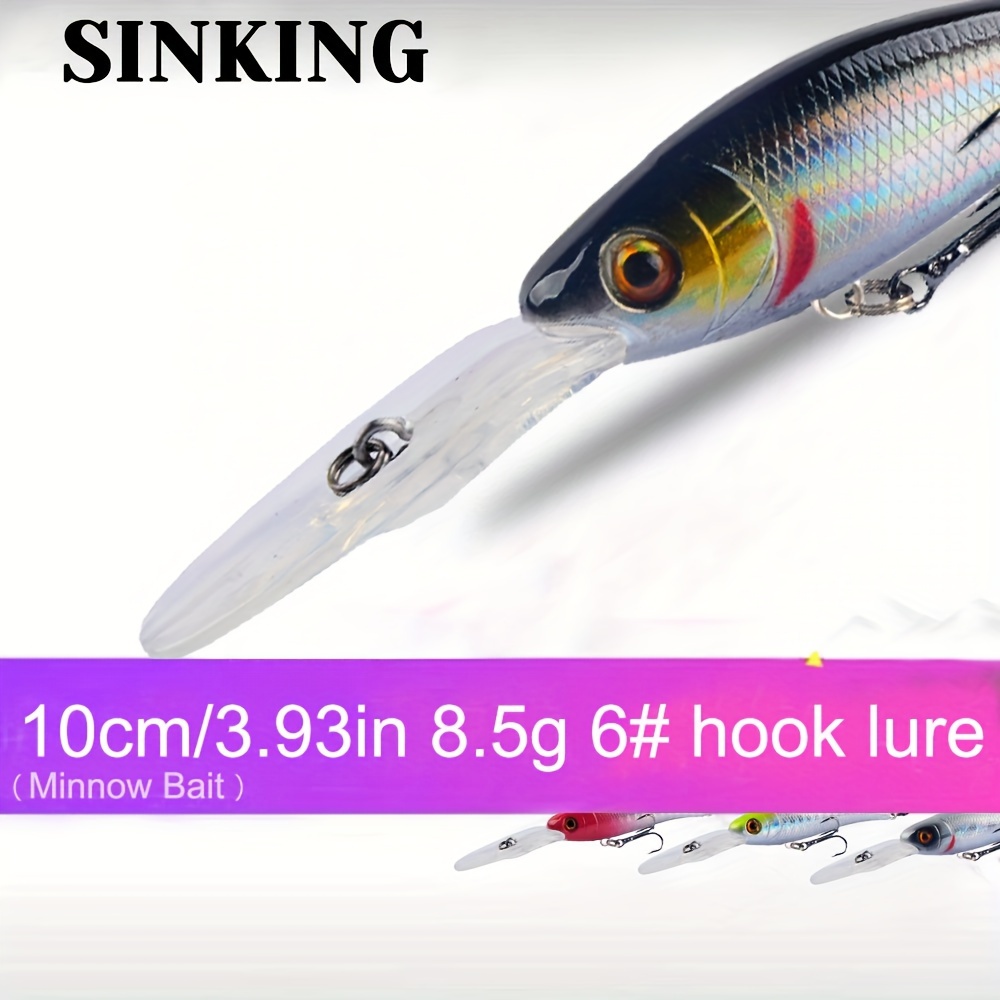 9km Hard Minnow Fishing Lure Deep Diving Crankbait Sinking - Temu Canada