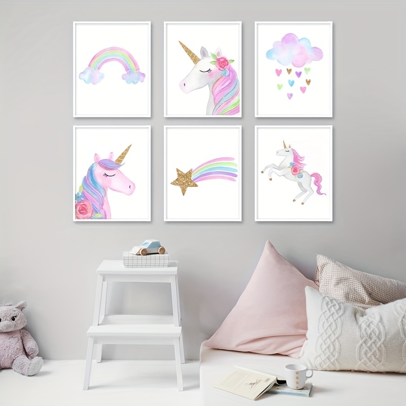 Buy Unicorn Art, Set of 4 UNICORN CANVAS ART Unicorn Prints
