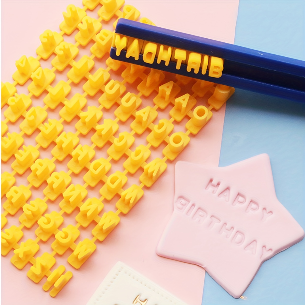 Customizable Alphabet Cookie Stamp Set Create Unique - Temu