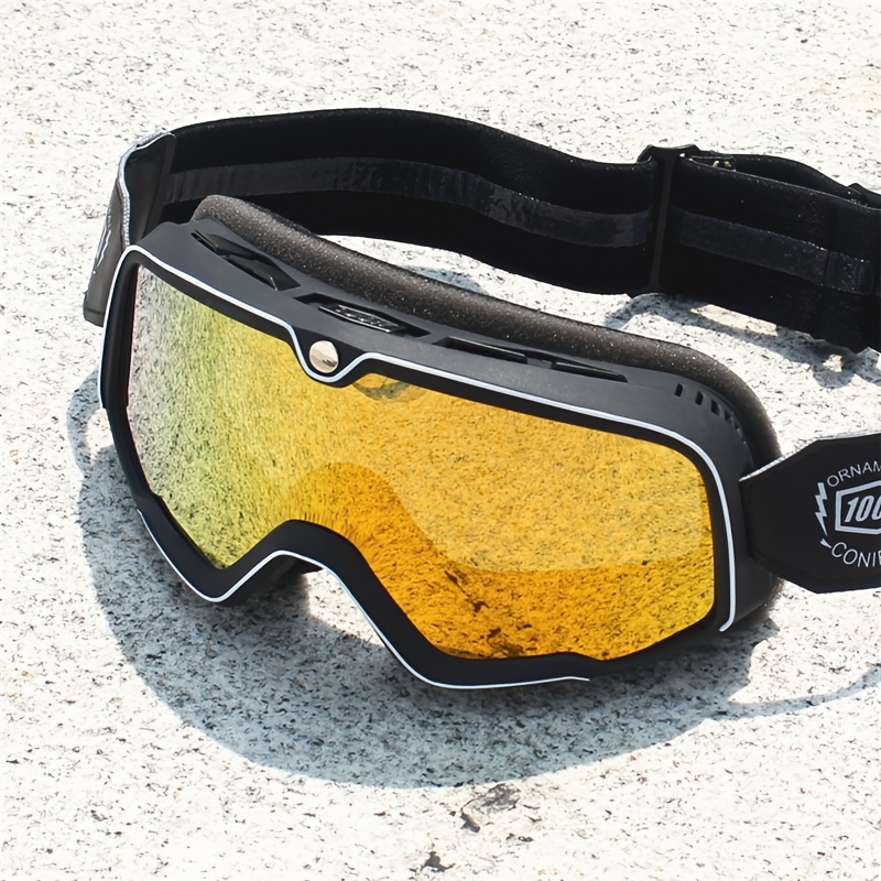 SMT GEAR Gafas de motocicleta para hombre, removibles, para motocross, ATV,  motociclismo, retro, resistentes a los rayos UV, resistentes al viento