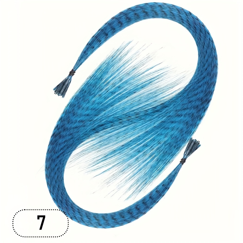 2 Pcs Set Colorful Strands Synthetic Hair Feathers Temu Philippines