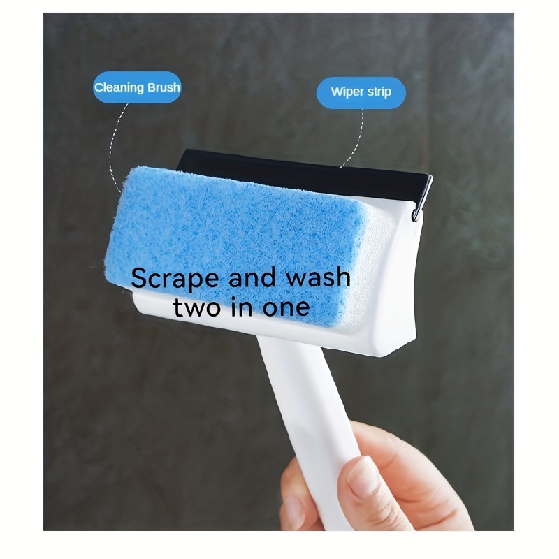 Bathroom cleaning brush with Wiper