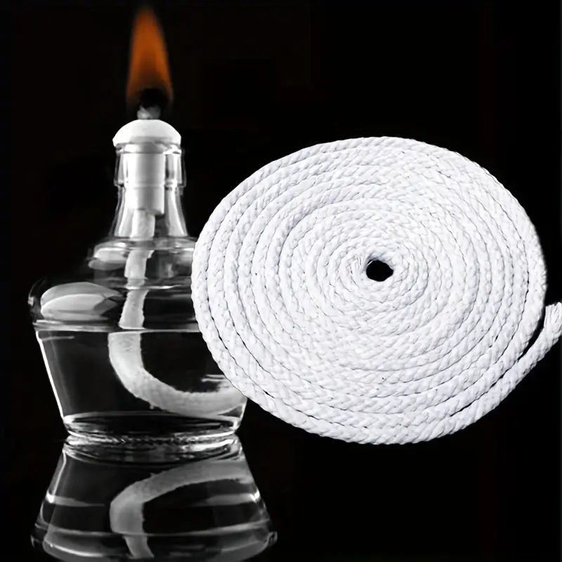Cotton Alcohol Lamp Wick Burner Round Thick Thread Coffee - Temu