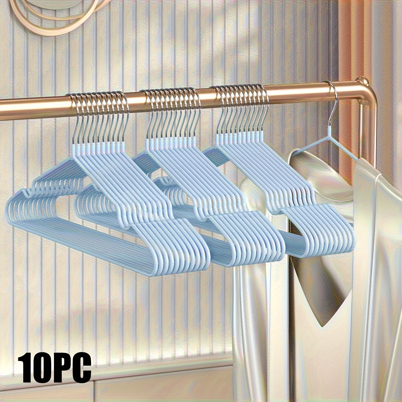 Coat Hangers Anti slip Rubber Heavy Duty Metal Hangers - Temu