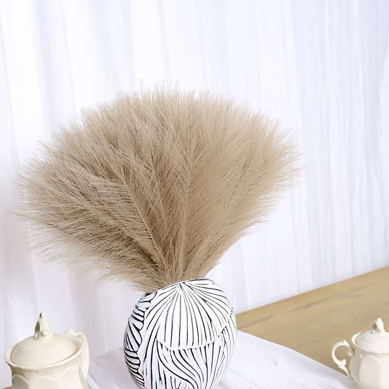 Brown Simulation Pampas Grass Artificial Pompous Grass Reeds - Temu