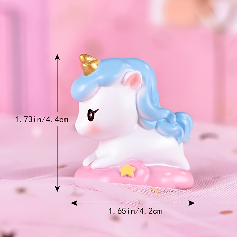 Cute Luminous Unicorn Doll Car Garden Indoor Ornaments - Temu