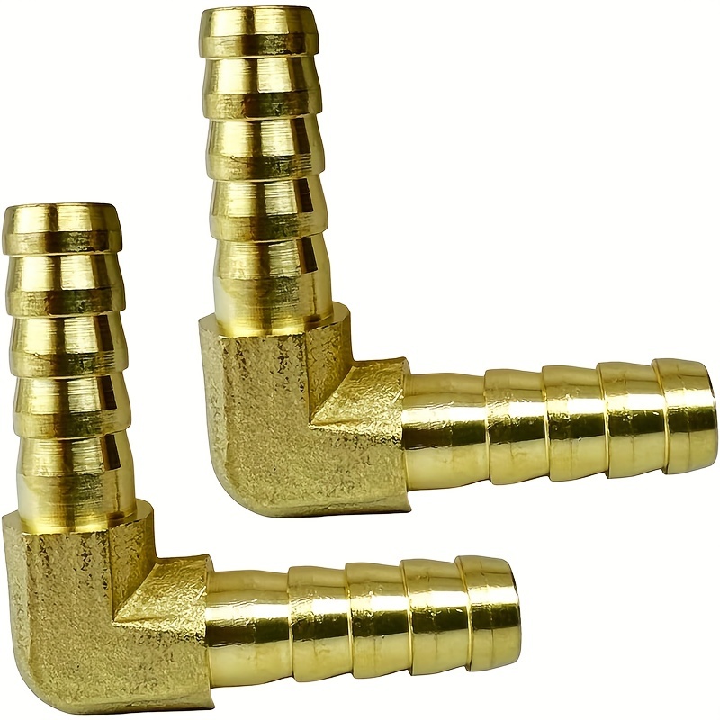 Brass Hose Barb 90 Degree Elbow Fitting 5/16 x 5/16 Barbed water fuel  water