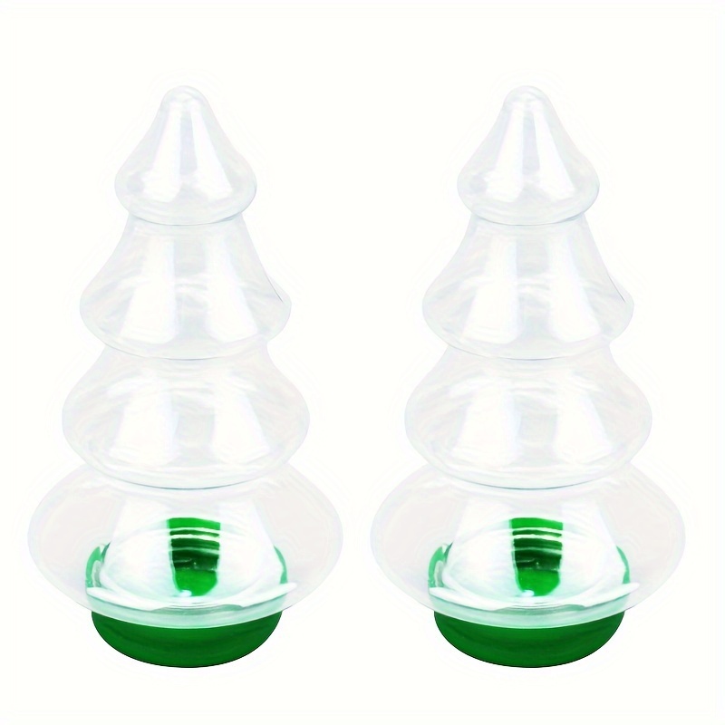 Christmas Candy Jar Christmas Tree Shape Biscuits Bottle - Temu