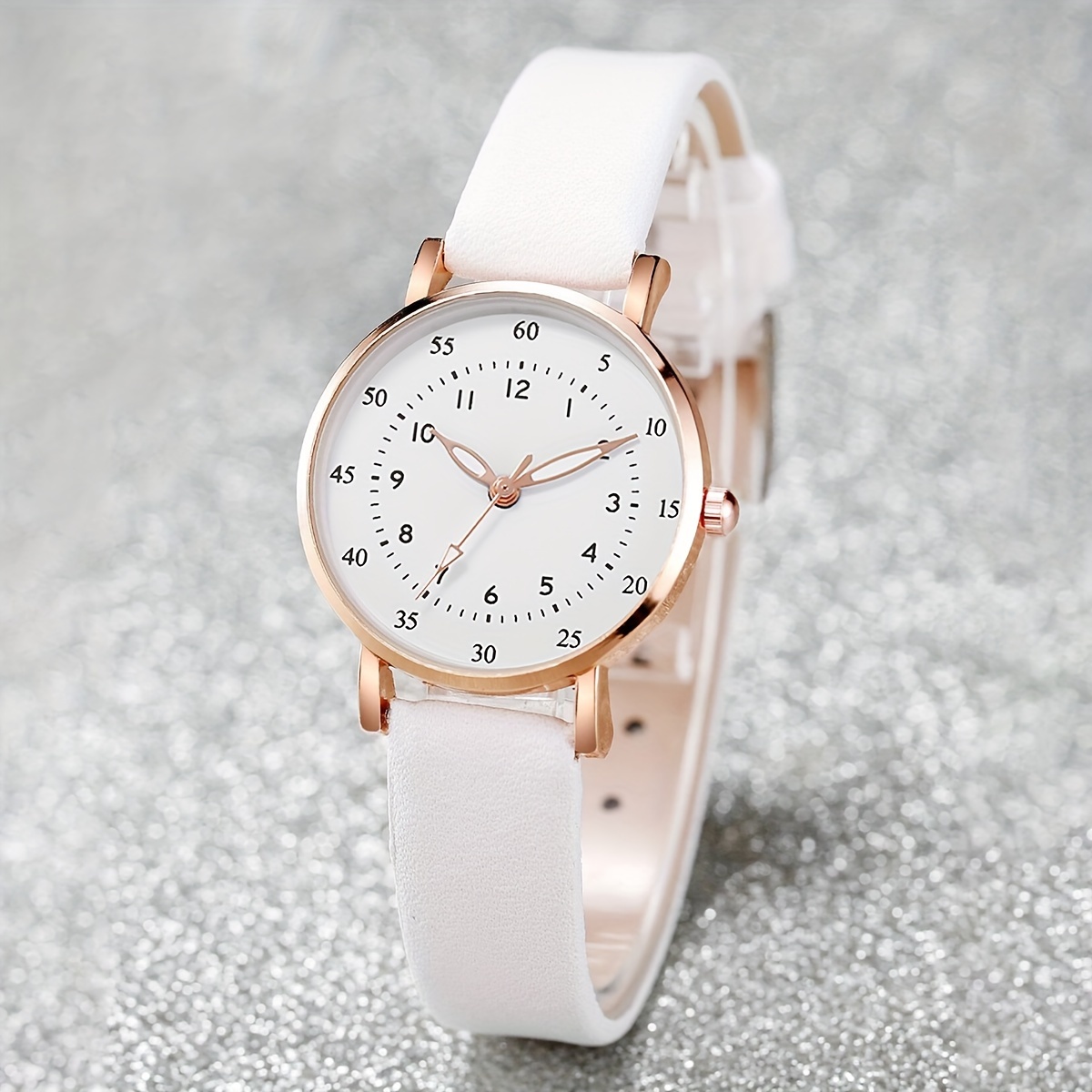 Women's Watch Casual Round Pointer Quartz Watch Analog - Temu