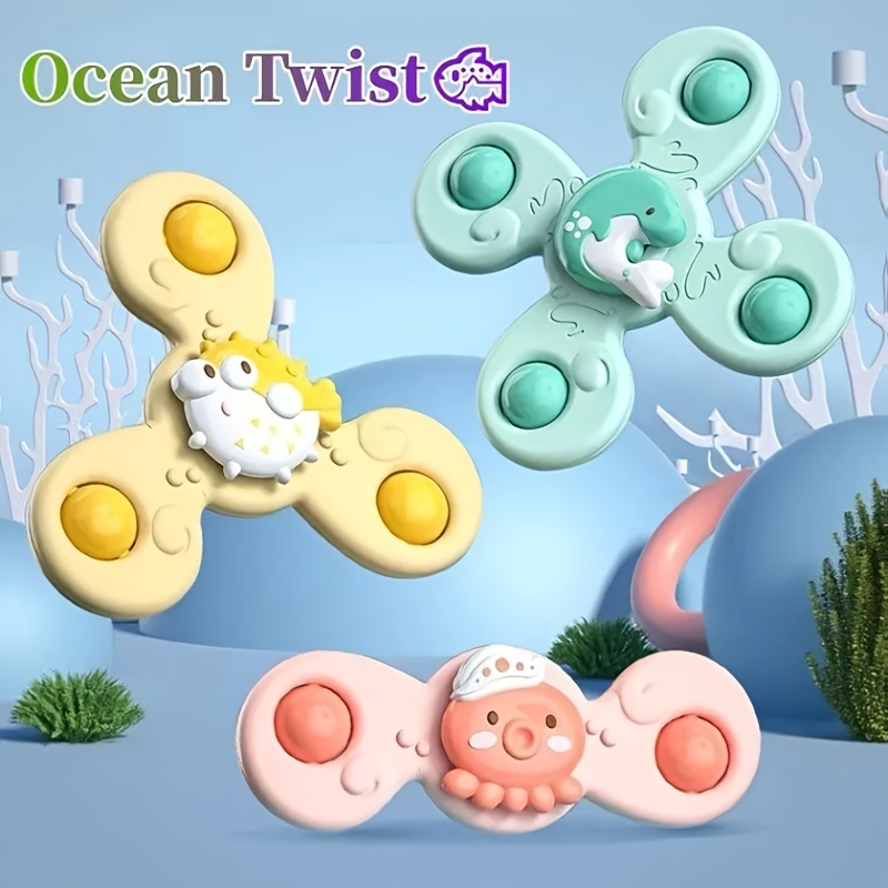 Baby Products Online - cxjoigxi 3pcs Suction Cup Baby Spinner Toy with  Strong Suction Cups, Baby Spinning Toys Months, Sucking Toys for 1-2 Year  Old Baby, for Gifts, Travel, - Kideno