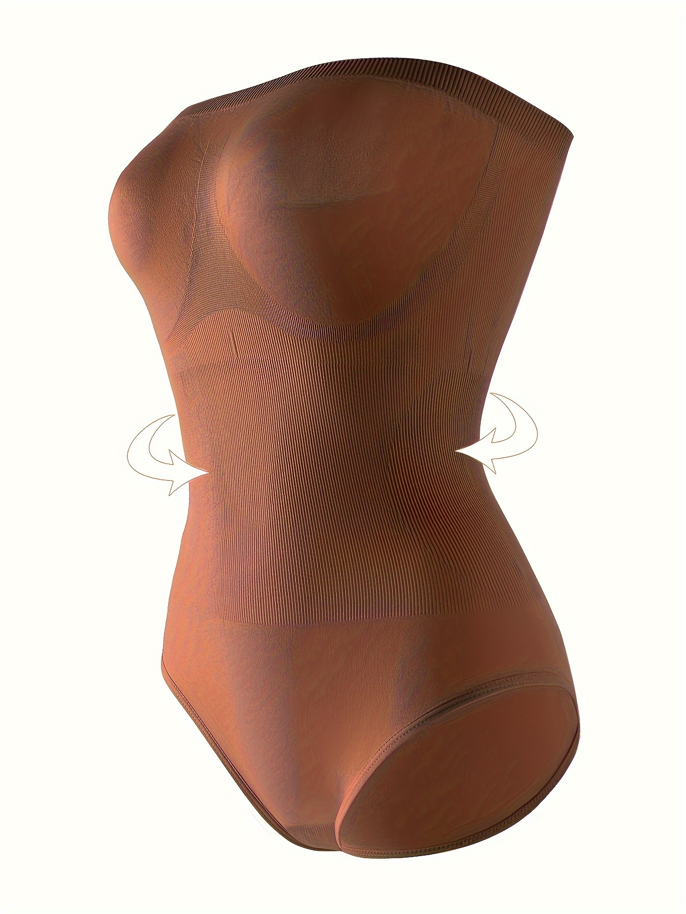 Strapless Shaping Bodysuit Tummy Control Stretch Slimming - Temu