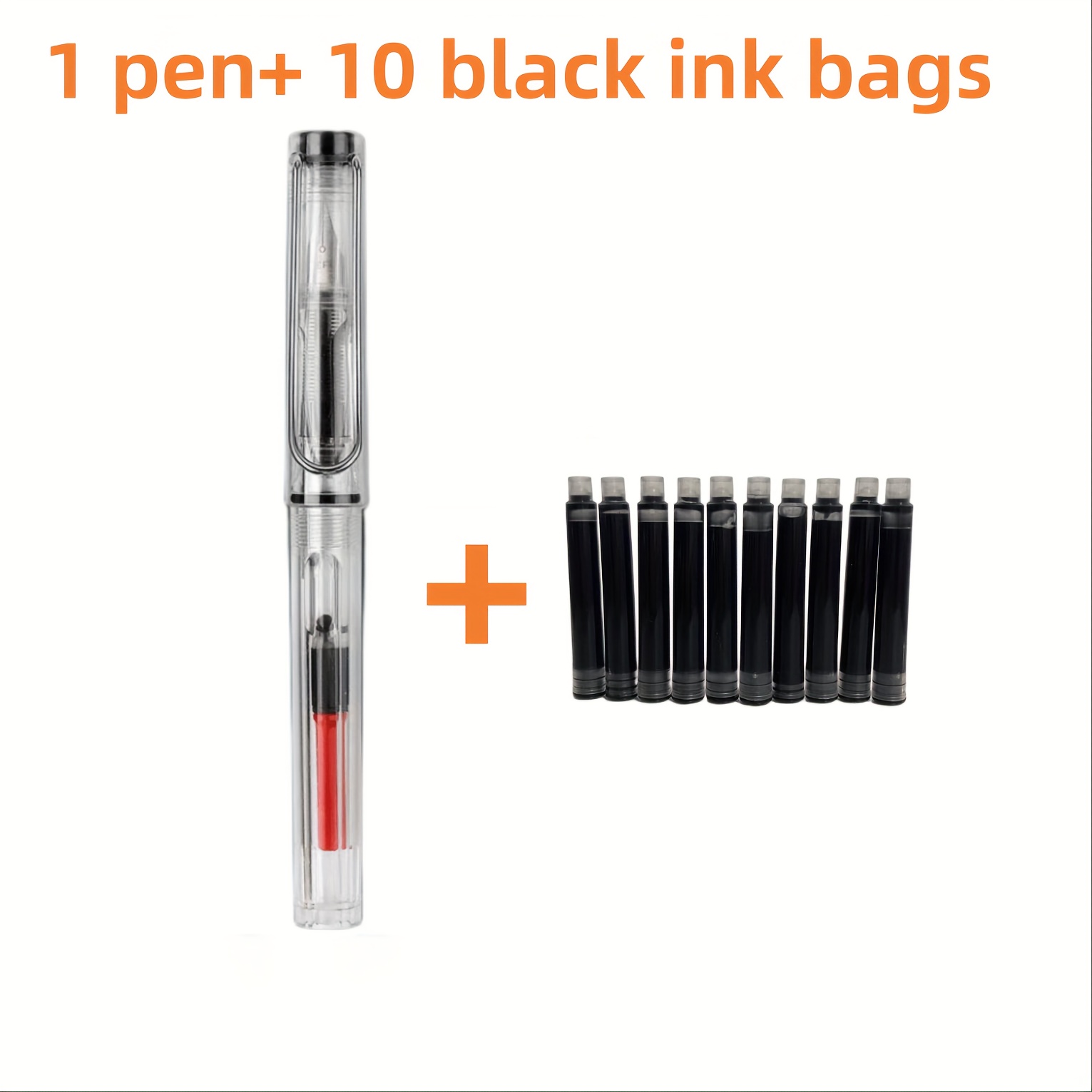 Color Transparent Fountain Pen Set Perfect For Calligraphy - Temu