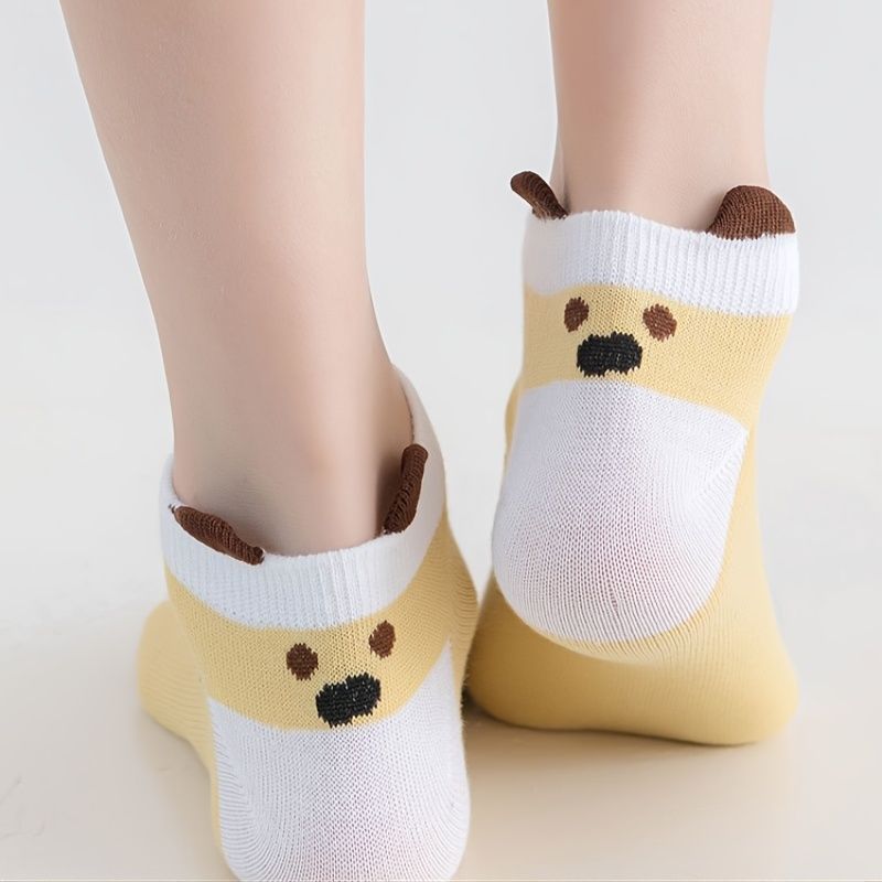 5 Pairs Cute Cartoon Animal Print Sporty Short Socks Soft Lightweight Low  Cut Ankle Socks Women's Stockings Hosiery - Clothing, Shoes & Jewelry - Temu