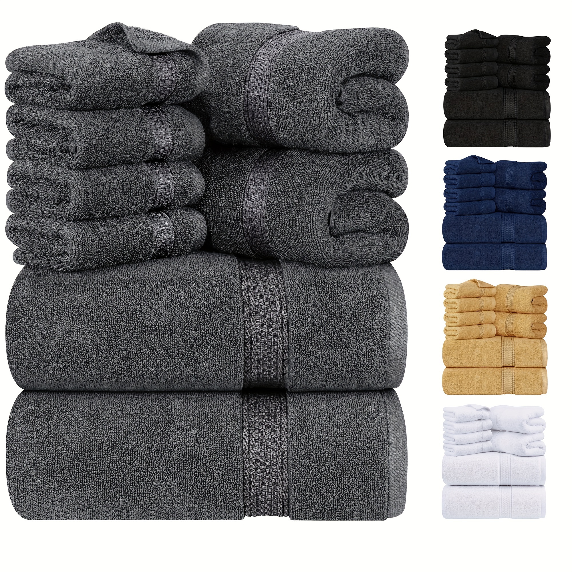 Buy Bath Pure Towels Long Stapled Cotton Beach Spa Thicken Super Absorbent  Towel Sets by Just Green Tech on Dot & Bo