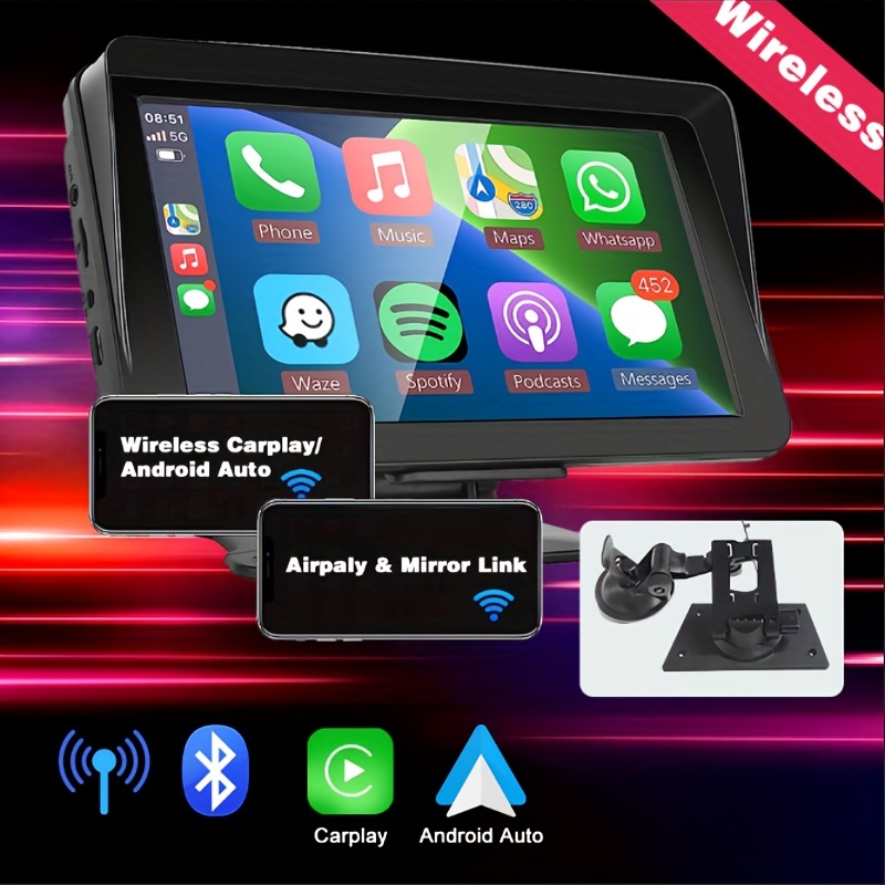Tablette tactile QLED Android et Apple Carplay sans fil Audi A3