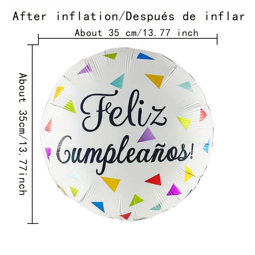 Globo feliz cumpleaños de 18-45cm foil en globos de cumpleaños.
