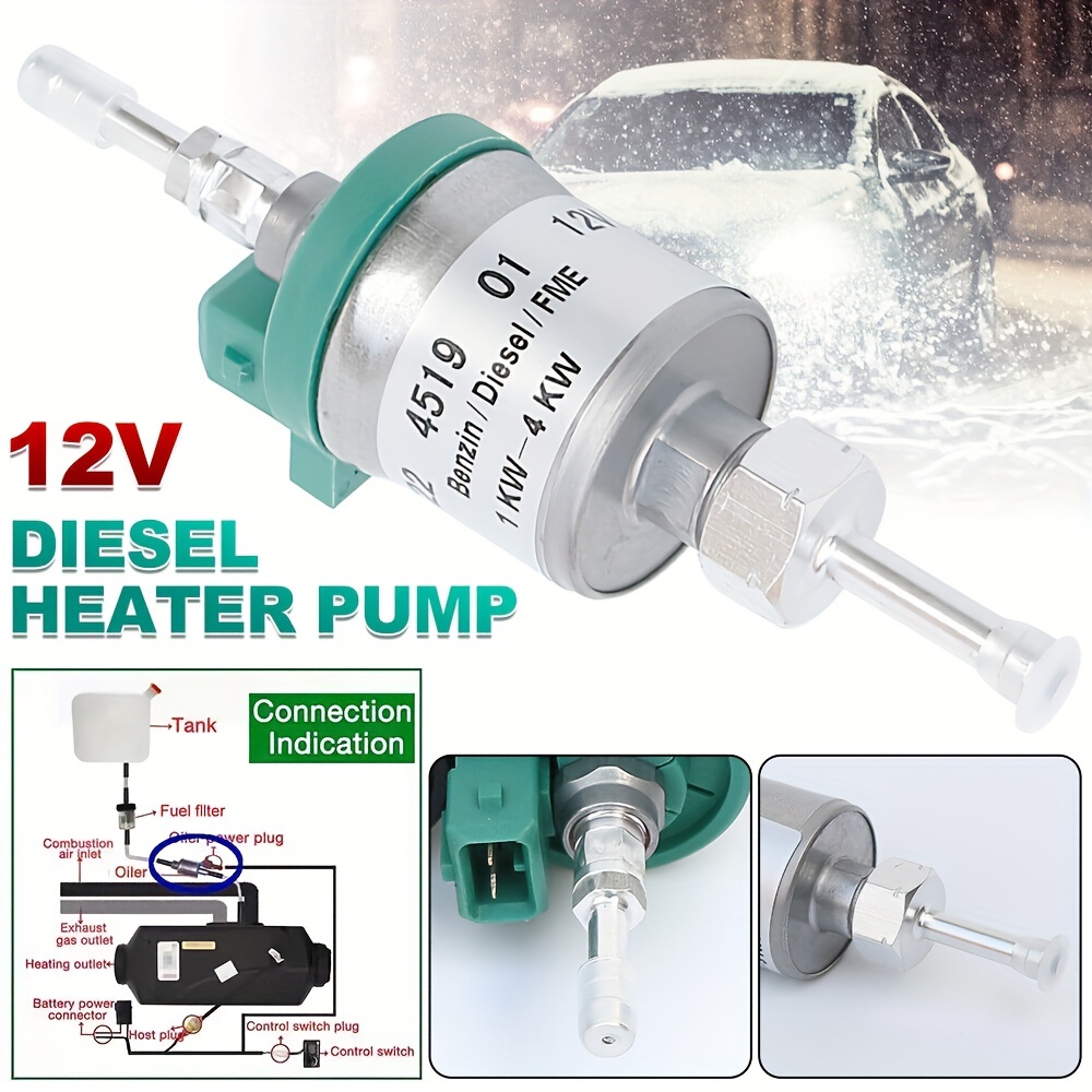 Diesel Heater Fuel Pump 12V Fit for All Diesel Parking Heater 2A 22ML Car  Air Heater Diesels Pump : : Car & Motorbike