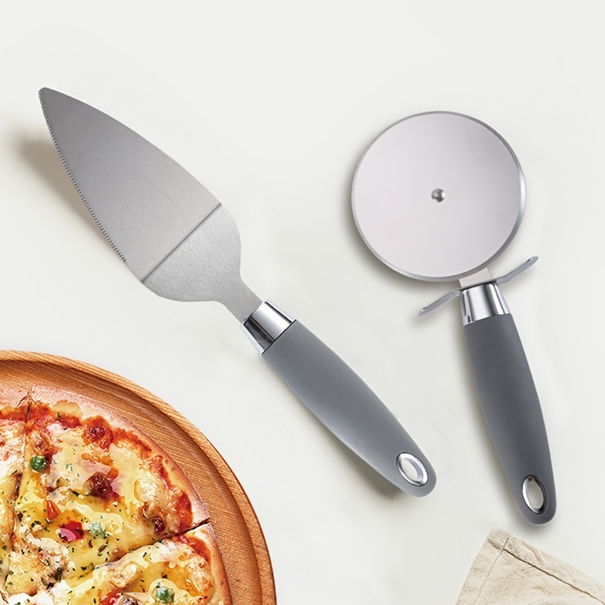 Stainless Steel Pizza Cutter Wheel And Pizza Shovel Pie - Temu