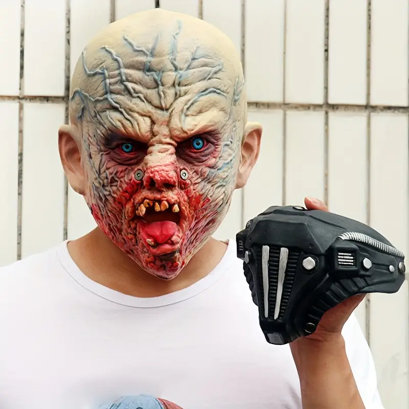 1pc Maschera Horror Masquerade Costume Prop Mask Man In - Temu Italy