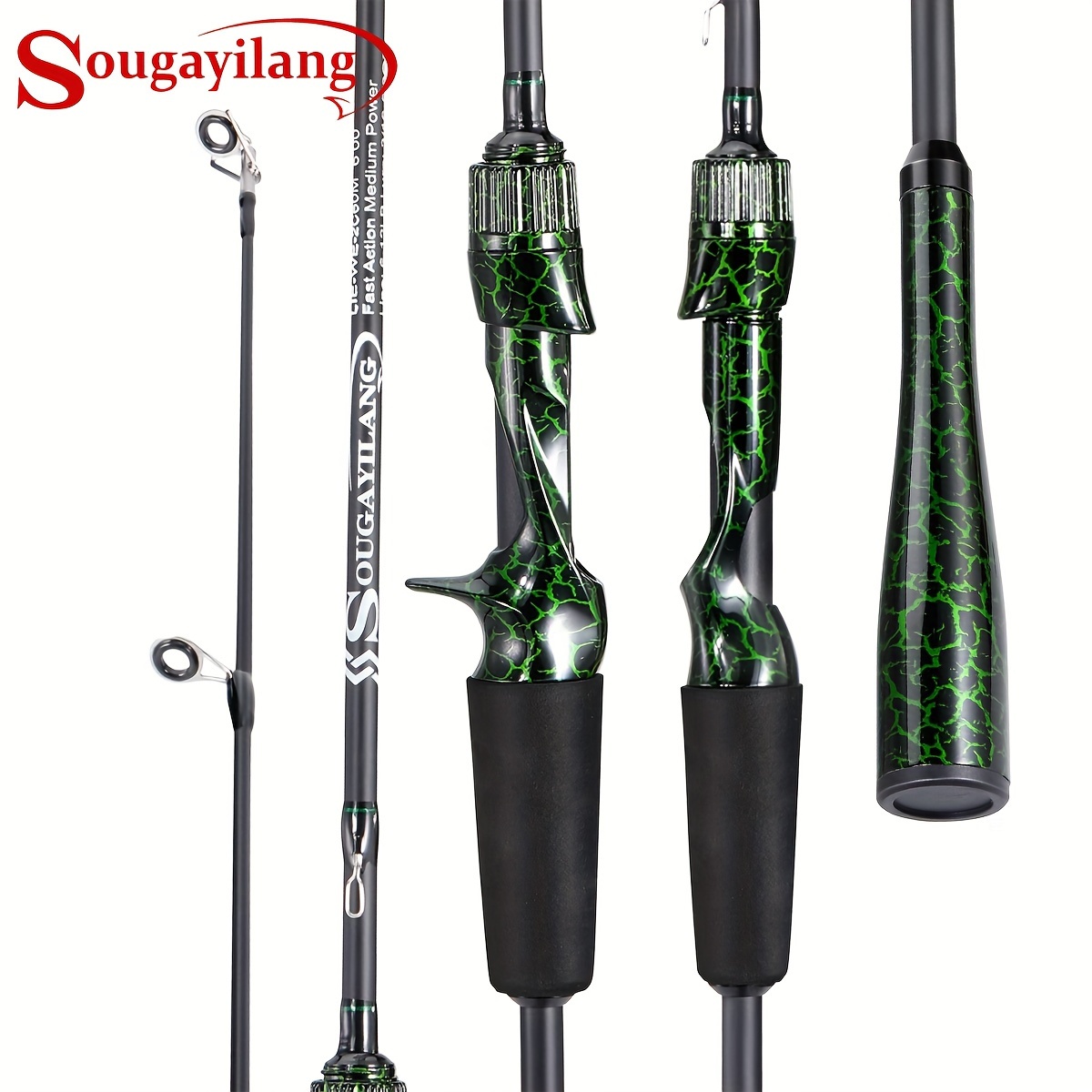 Sougayilang 2 Sections Carbon Fiber Fishing Rod With Cork - Temu