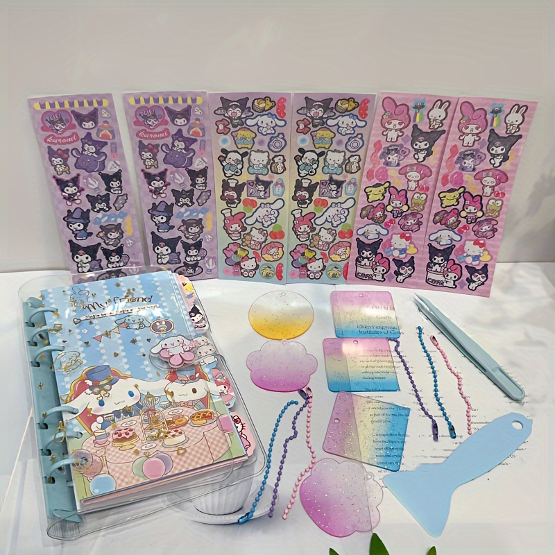 Kawaii Girls Melody Pink School Stationery Gift Set Cinnamoroll
