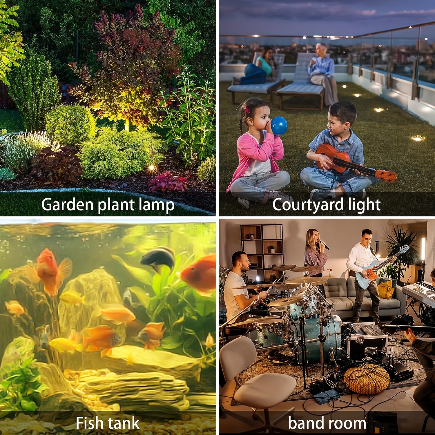 Solar Spot Lights Outdoor LED Waterproof Pond Light Solar Spotlight