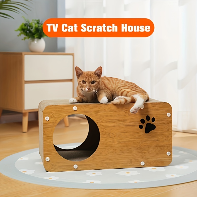 cat scratcher vertical tv cat scratching board cat nest four seasons universal cat house