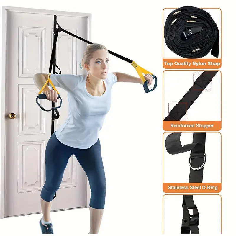 Fitness Resistance Band Adjustable Door Fixing Band Home Gym - Temu