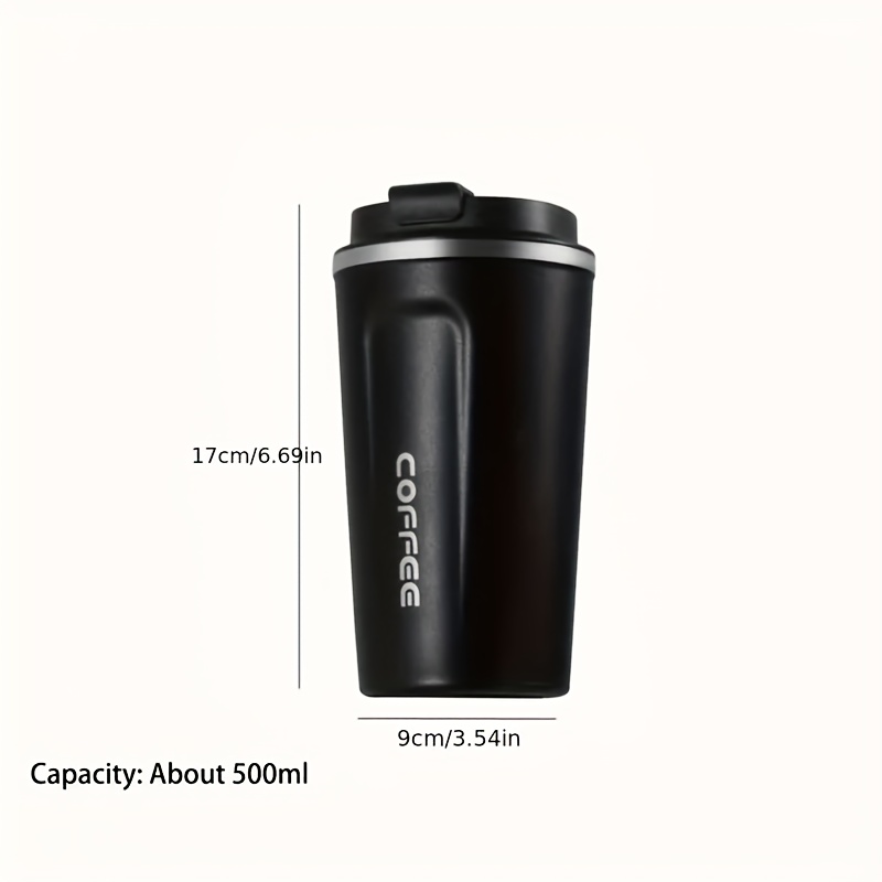 Insulated Cup 510ml Thermos Smart Coffee Mug Portable Thermal Tumbler  Temperature Display Vacuum Flasks Water Bottle White 