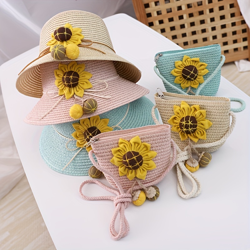 Sunflower Decor Straw Hat