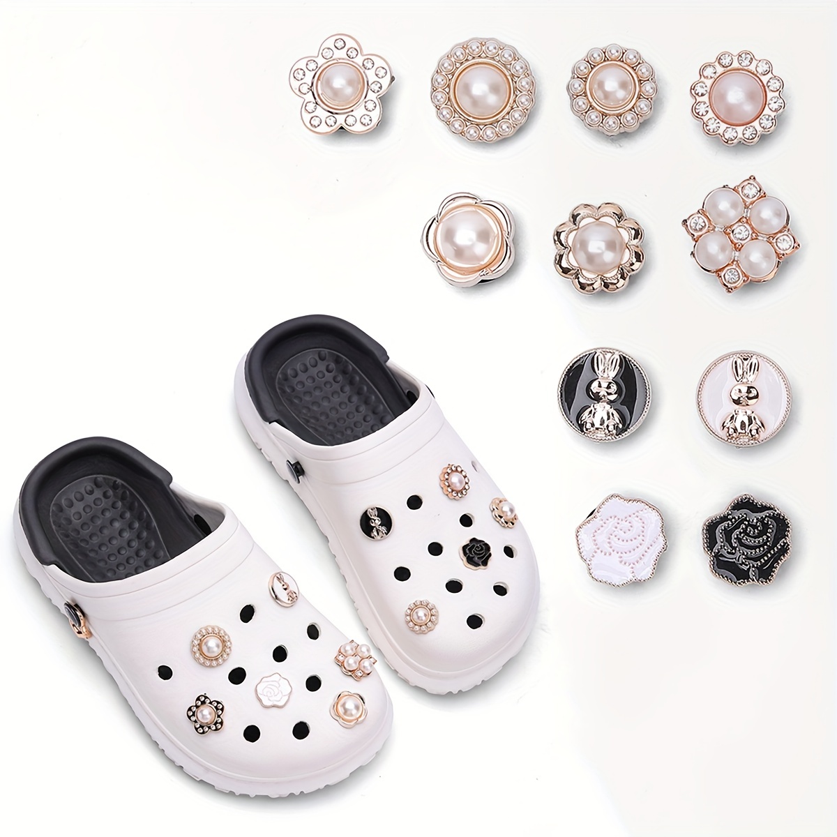 Bling Croc Charms, Bling Shoe Charms 