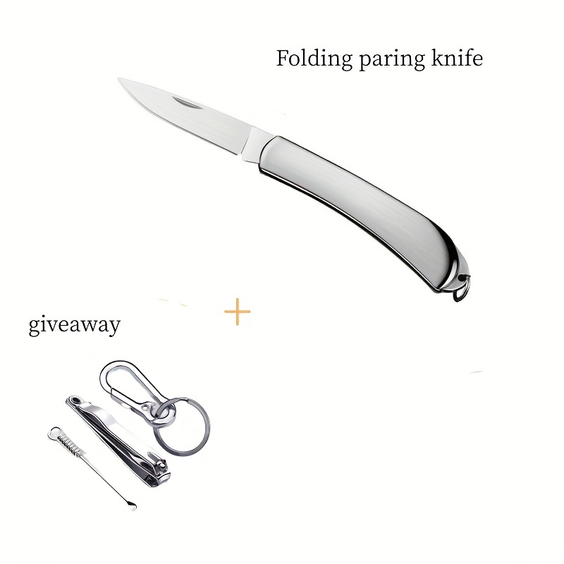 1pc Portable Fruit Knife For Self Defense, Express Package Opener, Keychain  Outdoor Folding Mini Pocket Knife Keychain