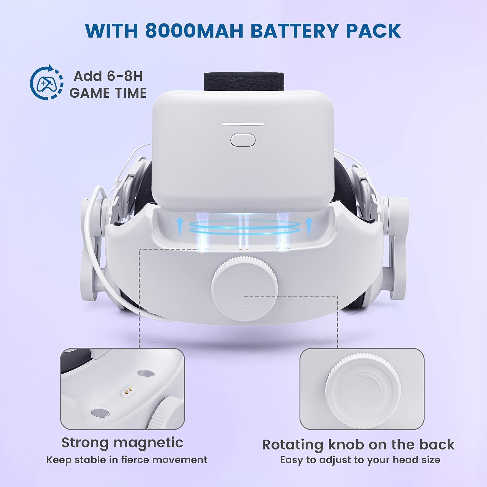 Headset Power Bank Adjustment Headset VR Accessories Comfortable