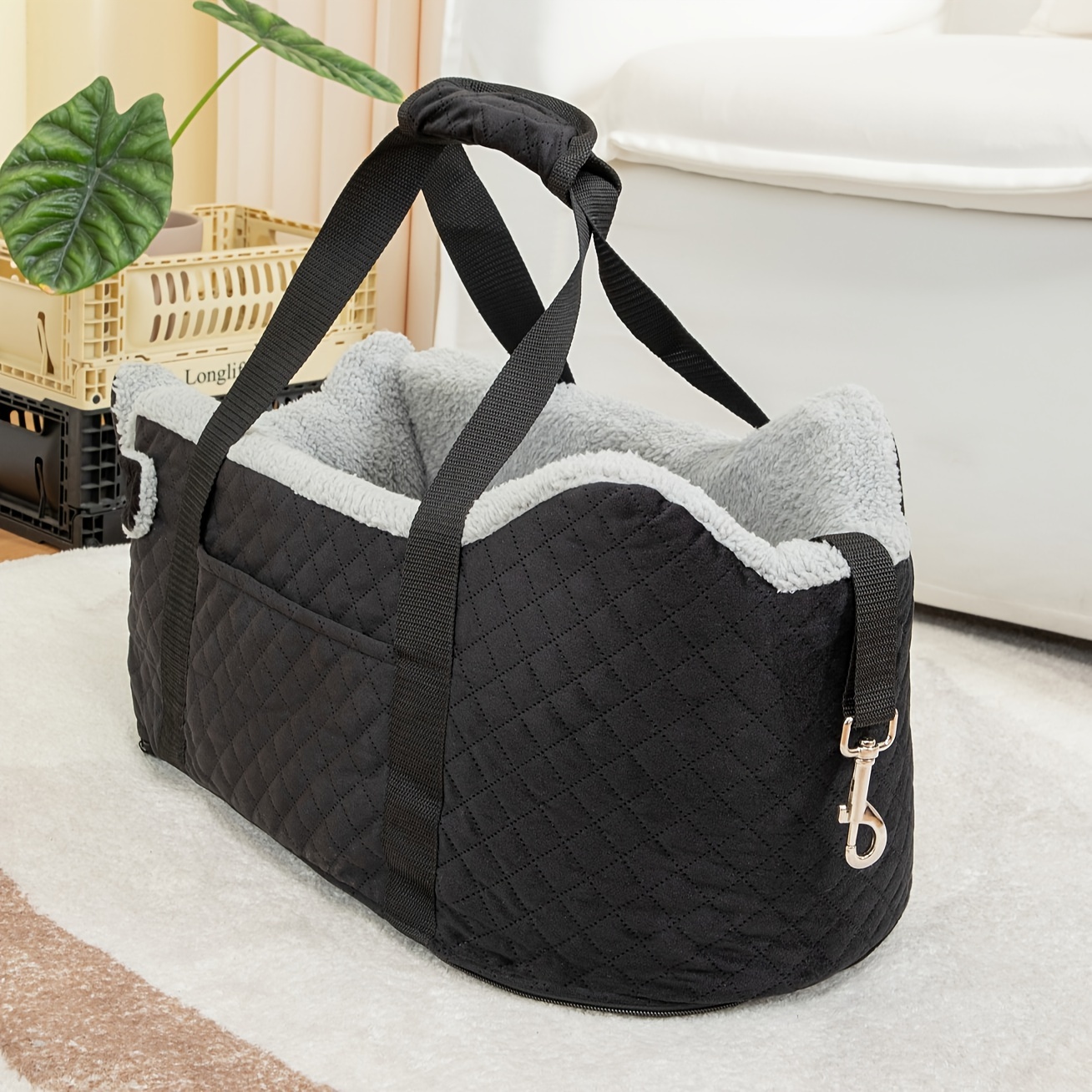 TEMU Dog Car Seat For Small Dogs, Washable Pet Booster Seat For Small Or Medium Pets Under 30lbs, Seat For Travel