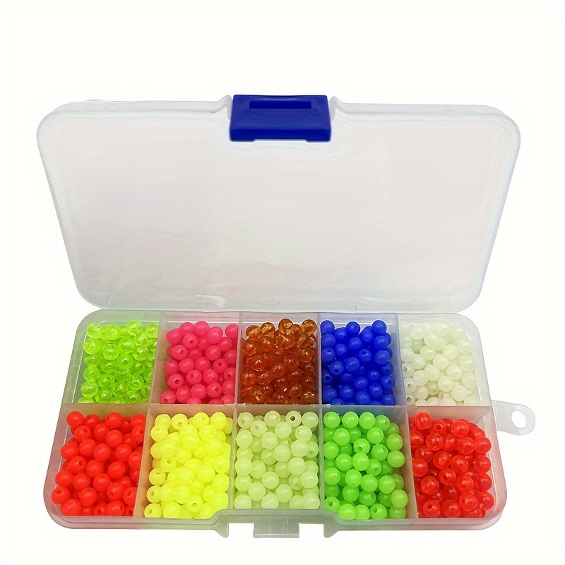 Luminous Soft Plastic Fishing Beads Kit Oval Round - Temu Canada
