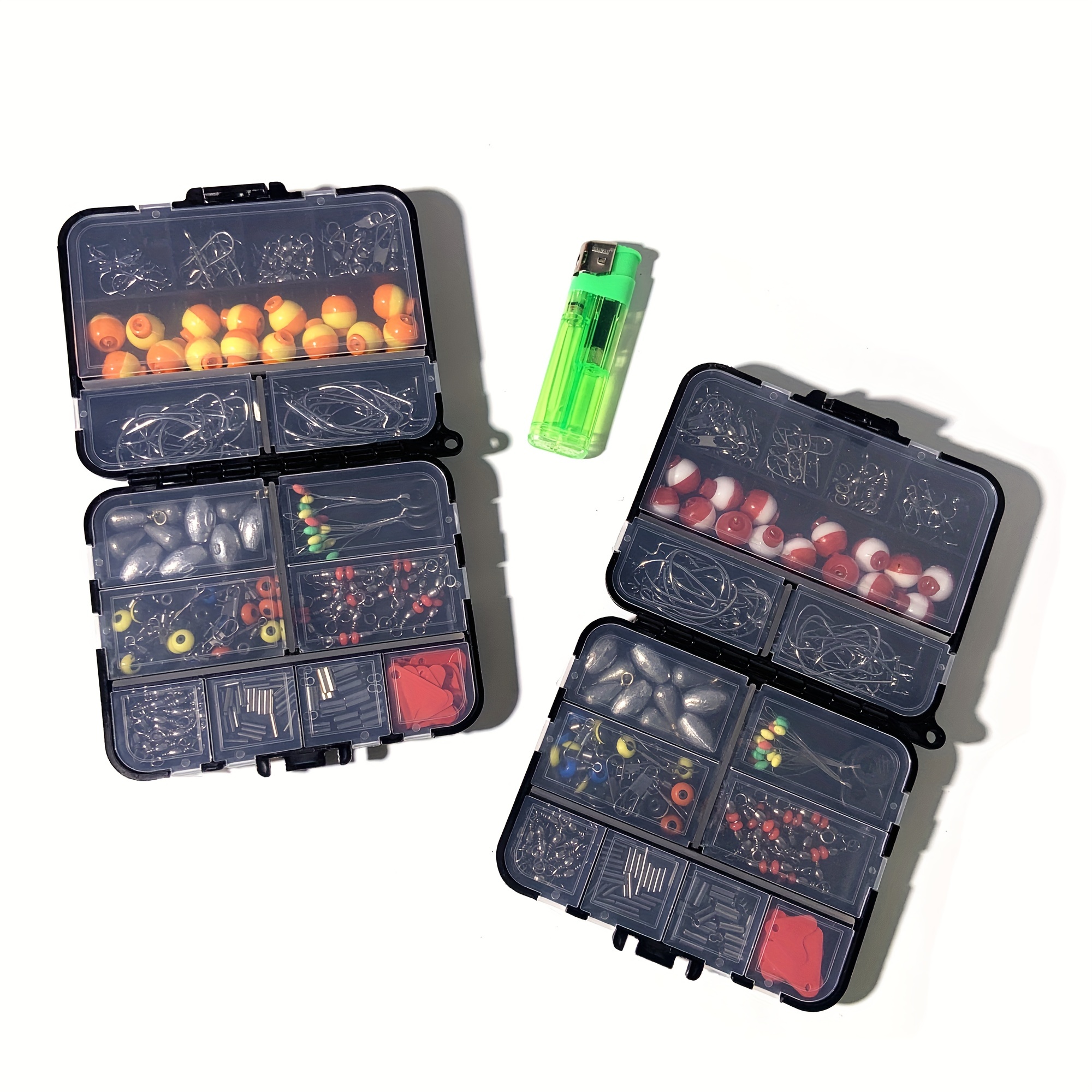 Fishing Essentials Kit: Hooks Buoys Tackle Box Perfect Rock - Temu