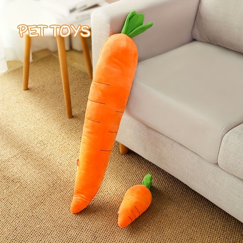 Hide and Seek Carrot, Interactive Dog Toys Feeding Sniff Mat Carrot Plush Toy, for Fun Carrots Harvest Toy Memory Games Training Dogs Puppy Strawberry