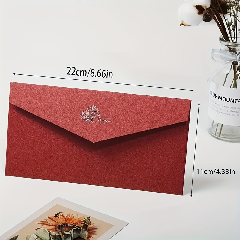 Thank You Envelope Seals - Self Adhesive Wax Seals Stickers for Wedding  Invitation, Thanksgiving Card, Gift Wrapping and Bags - Dark Red (50PCS)