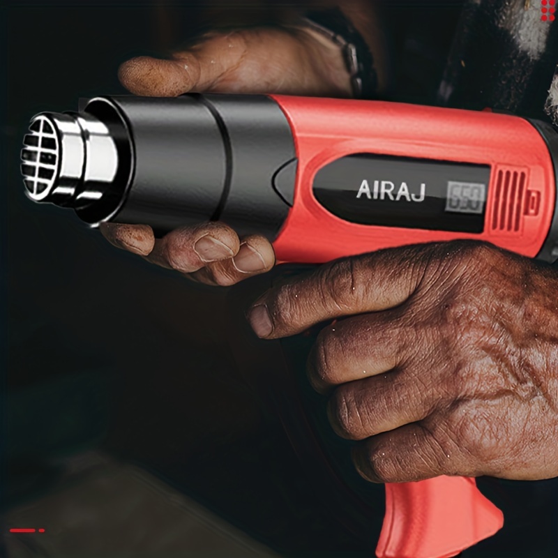 Airaj Electric Heat Gun Industrial Hot Air Blower Baking Gun Special Heat  Shrinkable Film Tube Electric Heating Gun For Sewing Film - Temu Philippines