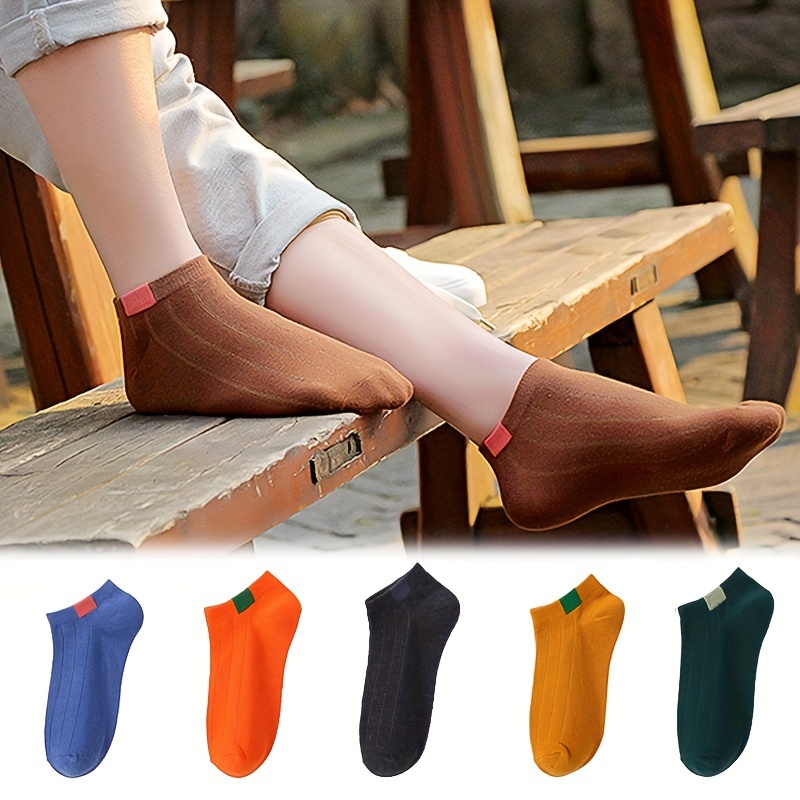 5 Pares De Calcetines Deportivos Absorbentes De Sudor - Temu