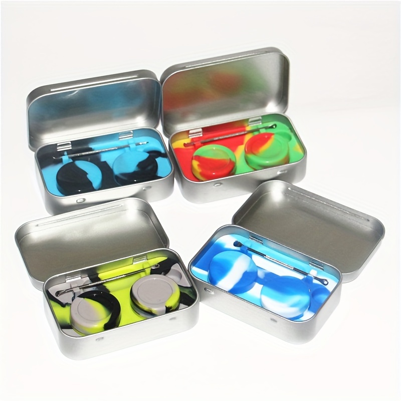 

Silicone Storage Case With Tool - Compact 3ml Container, & Cleaning Supplies