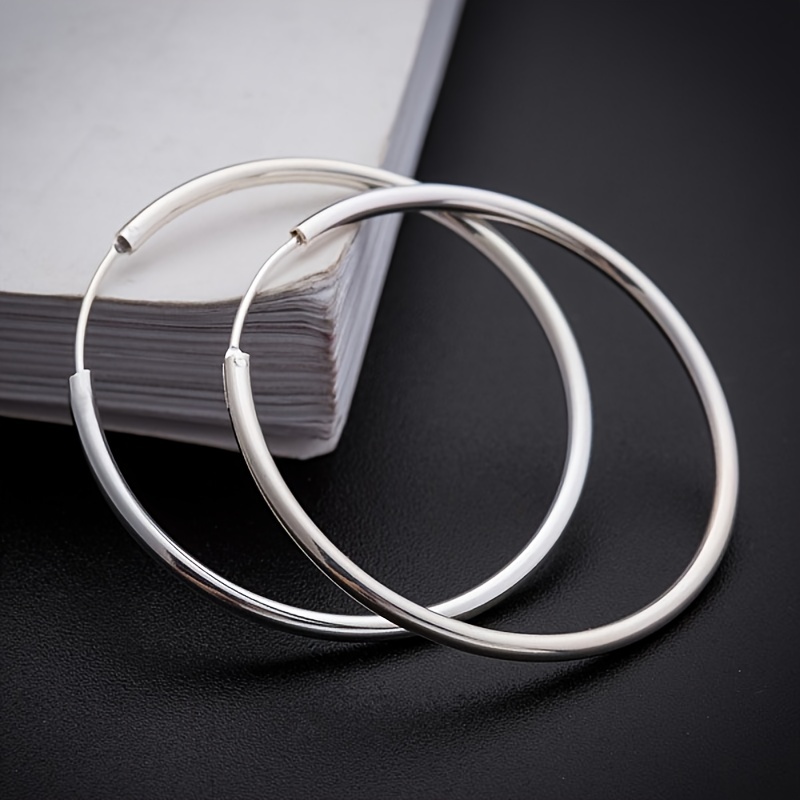 Women's Exaggerated Classic Hoop Earrings, Different Sizes