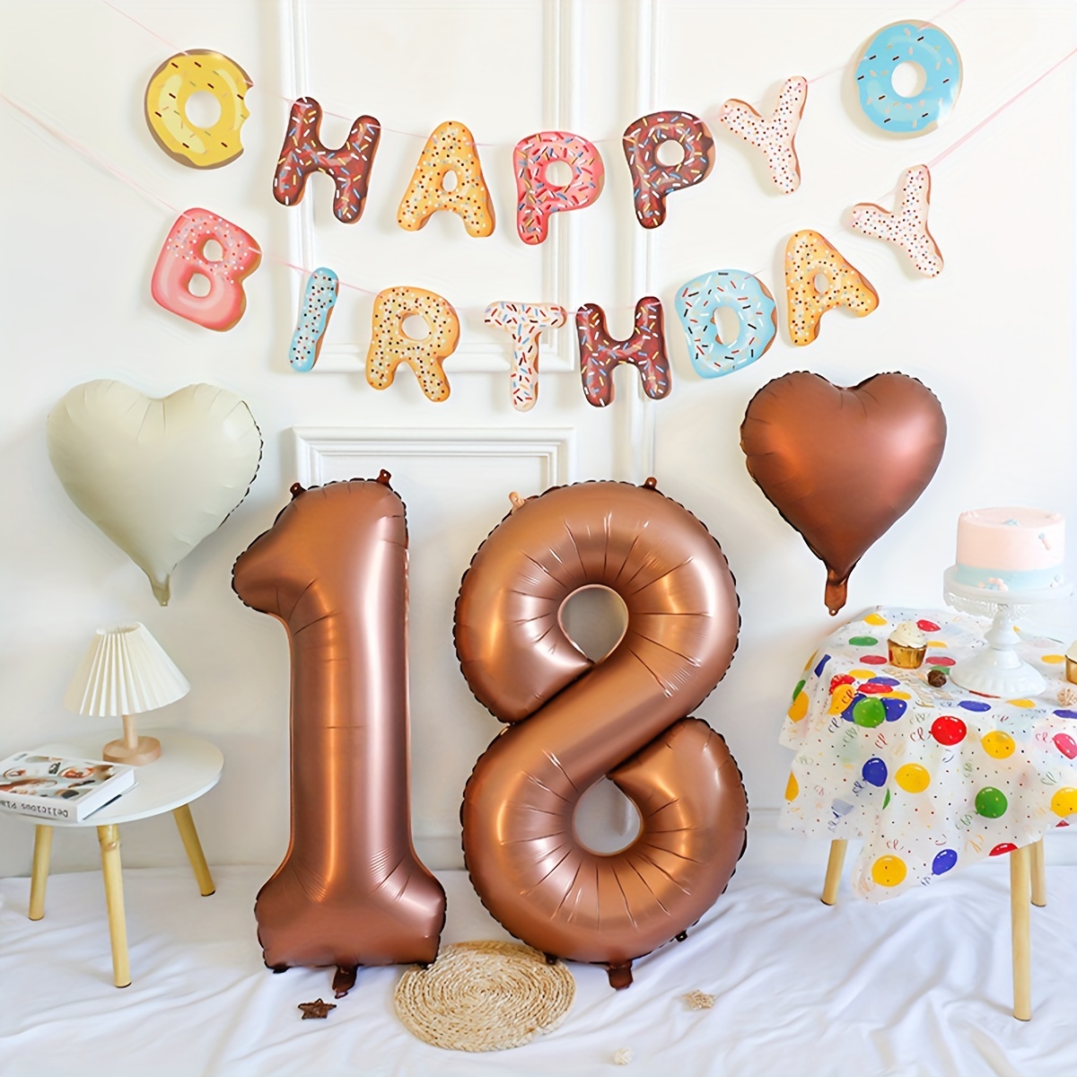 Globos con el número 17, globos de aluminio de Mylar de aluminio de 17 años  dorados, gigantes, para fiestas de cumpleaños de 17 años, decoraciones de